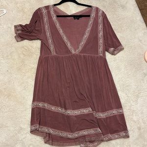 Mauve boho dress